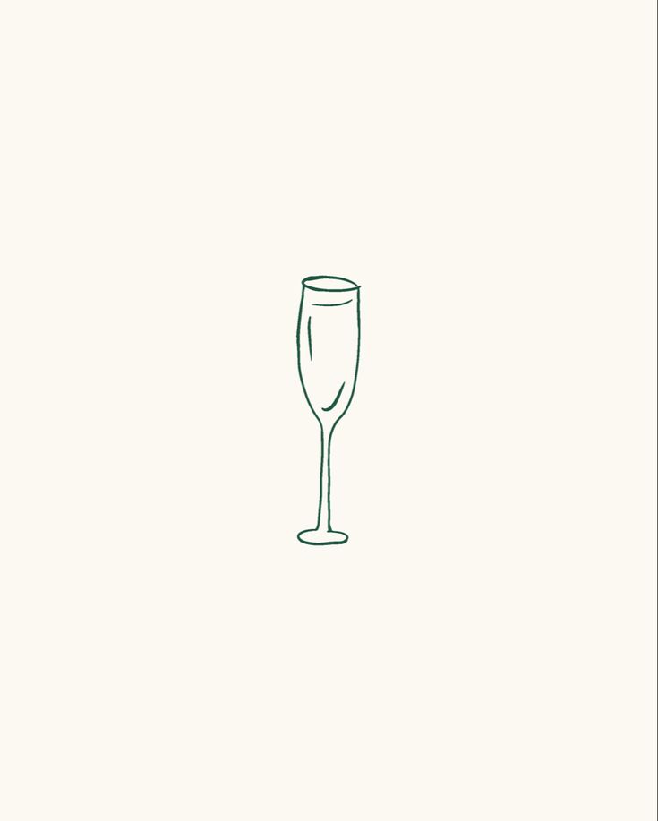 Packaging Design Minimalist, Champagne Illustration, Branding Agency Logo, Flute Tattoo, Flute Drawing, Agency Logo, Illustration Branding, Wedding Posters, Art Collage Wall