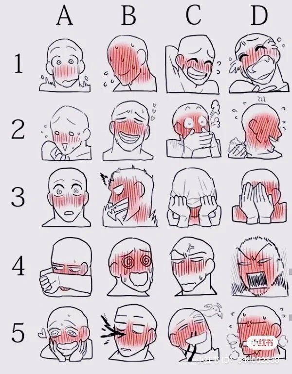 the steps to drawing cartoon faces for children and adults with their hands on their face