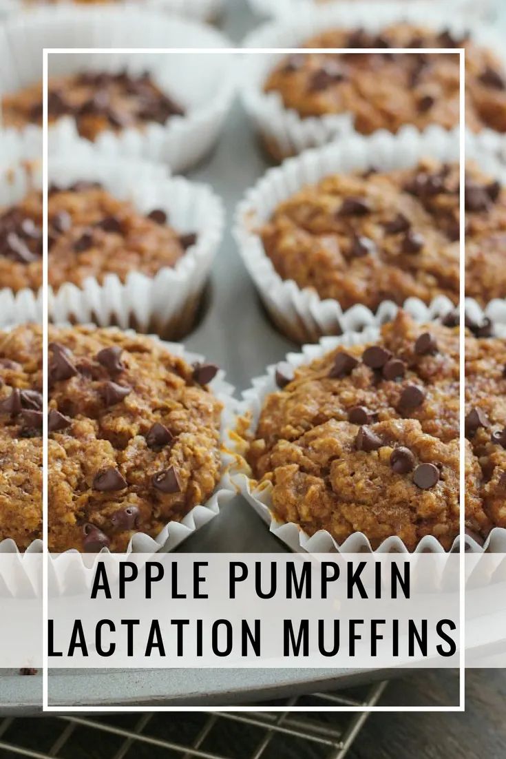 Easy Apple Pumpkin Lactation Muffins - Dash Of Evans Recipe With Oat Flour, Apple Pumpkin Muffins, Lactation Muffins, Pumpkin Apple Muffins, Food For Breastfeeding Moms, Breastfeeding Snacks, Apple Pumpkin, Breastfeeding Foods, Lactation Recipes