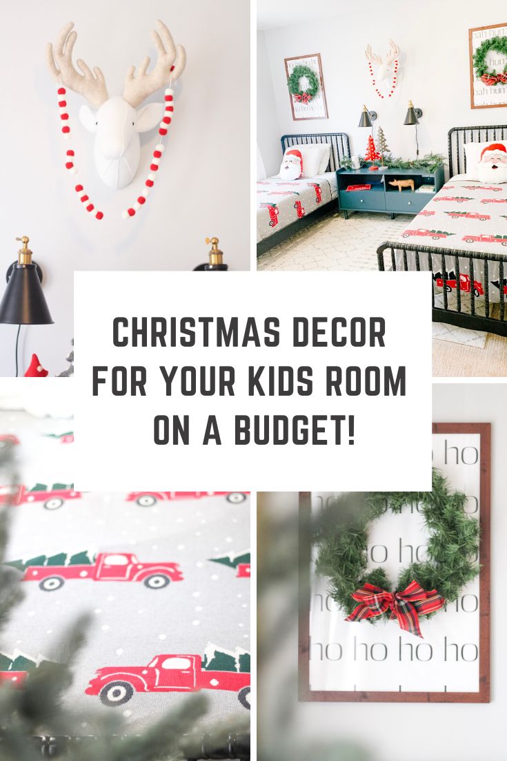 christmas decor for your kids room on a budget