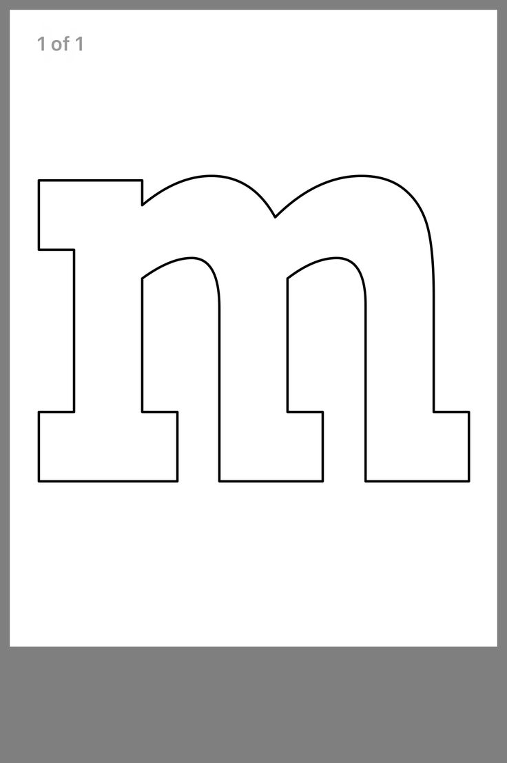 the letter m is for m coloring page