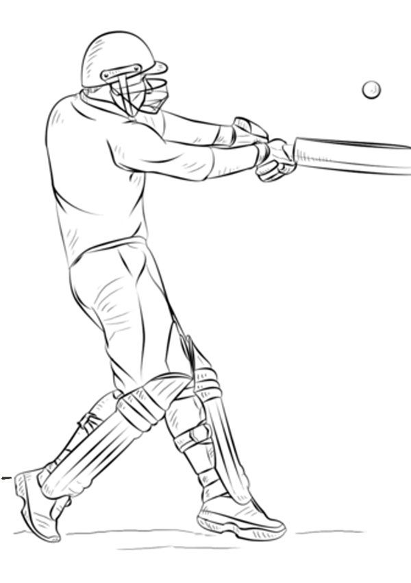 a drawing of a baseball player swinging a bat at a ball with the catcher behind him