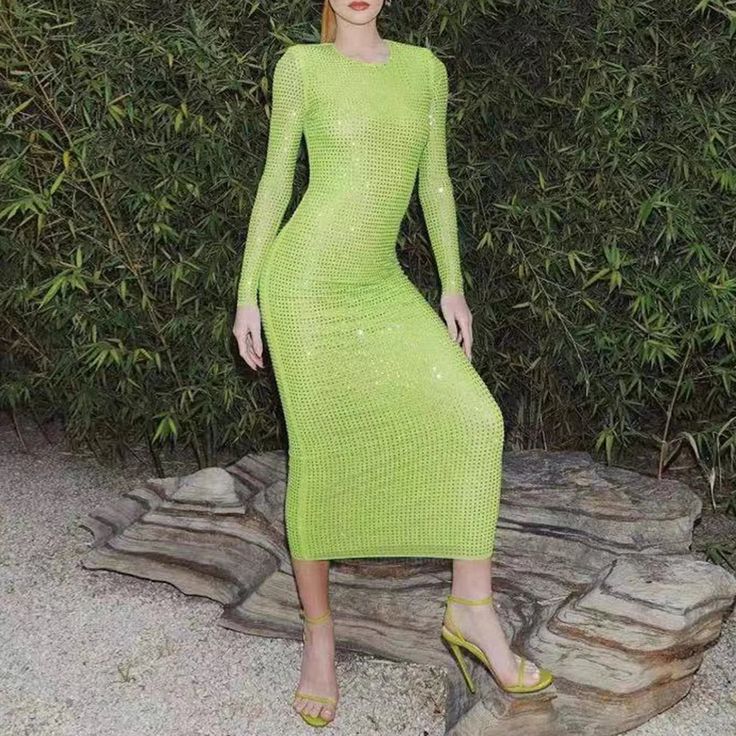 44846145372382|44846145405150|44846145437918|44846145470686 Green Long Sleeve Midi Dress For Party, Summer Green Midi Dress For Party, Green Summer Party Midi Dress, Green Fitted Mini Dress For Party, Fitted Green Dresses For Party Season, Green Fitted Dress For Party Season, Green Long Sleeve Dress For Night Out, Green Stretch Evening Dresses, Green Evening Midi Dress For Party Season