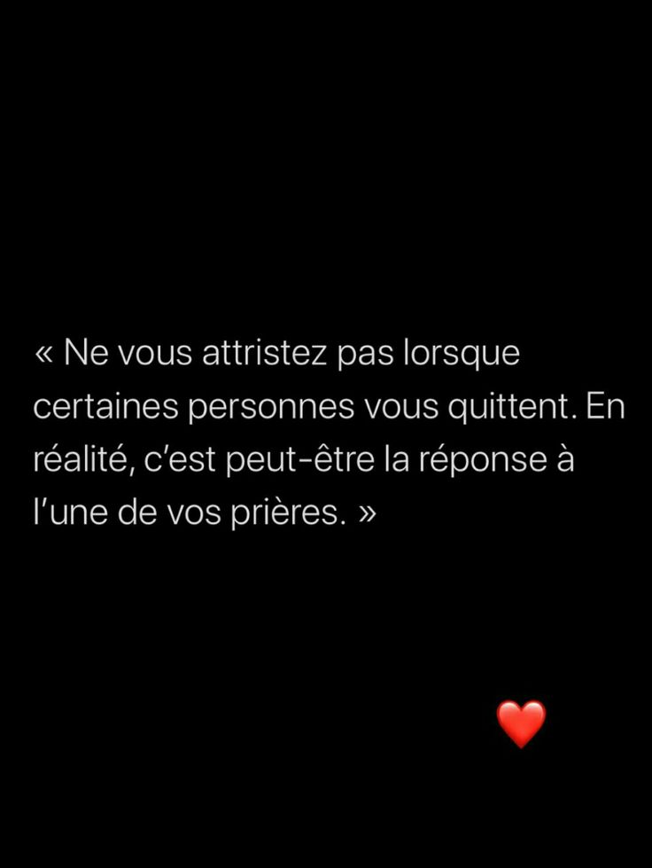 a black background with a red heart in the center and words written below it that read,'ne vous artistice pass forsaquet certaines