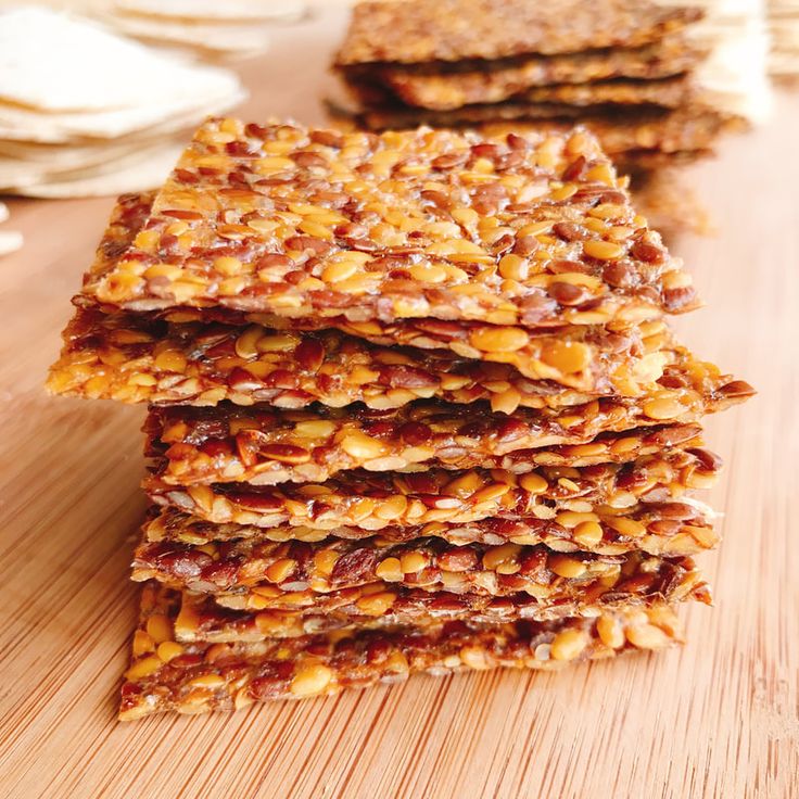 several crackers stacked on top of each other