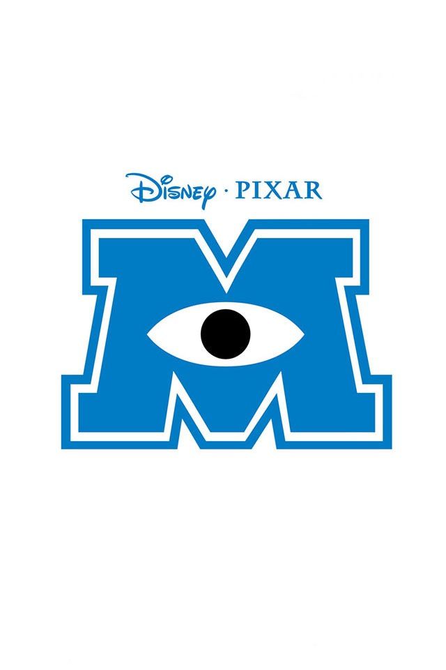 the logo for disney pixar from the creators of brave, featuring an eye