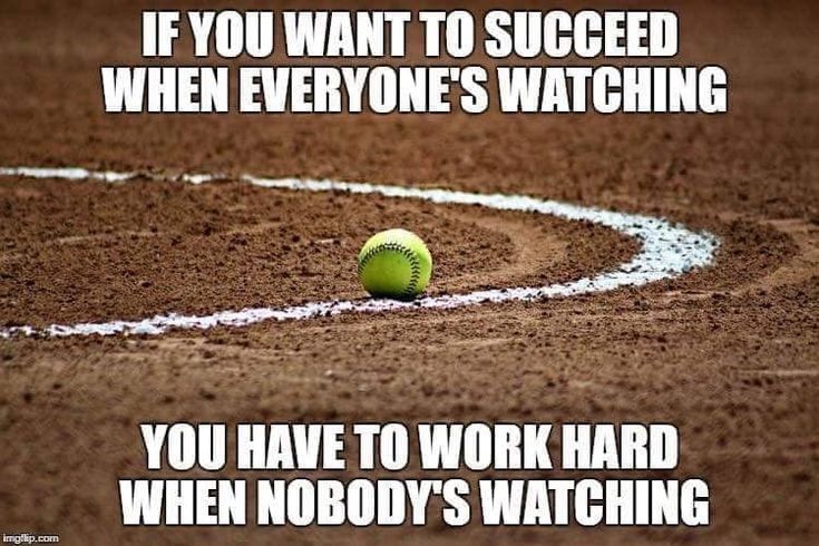 a tennis ball sitting on top of a dirt field next to a line with the words if you want to success, when everyone's watching