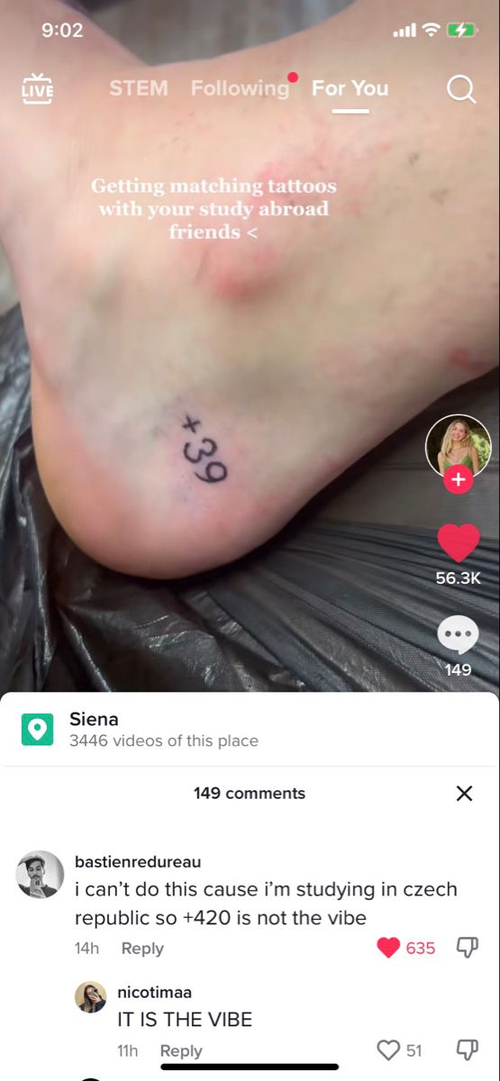 a person with a tattoo on their foot and the caption reads,'i am not