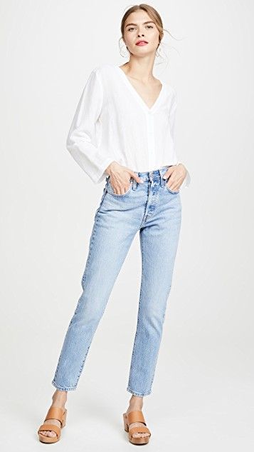 Levi's 501 Skinny Jeans | SHOPBOP SAVE UP TO 25% Use Code: STOCKUP19 501 Jeans, Levi's 501, Classic Jeans, Levis 501, China Fashion, Levi's Jeans, Tango, Colored Jeans, Jeans Fit