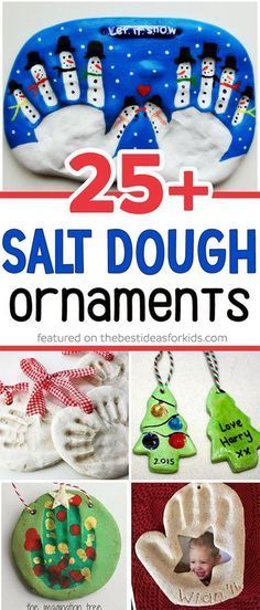 25 salt dough ornament crafts for kids to make