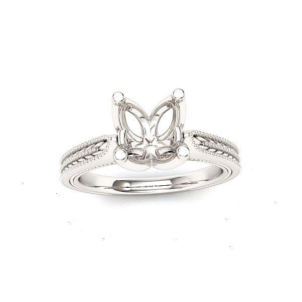 Beautifully graceful in its simplicity, this tulip-inspired setting with softly draping lines and defined petals is the crowning glory of this classic engagement ring. ◆ Stone Shape: Round 6.5mm Round ◆ Metal Weight: 4.5 grams ◆ Style: 4 Prong Solitaire ◆ Approx. Shoulder Width: 2.2mm ◆ Approx. Shank Base Width: 2.6mm ◆ Approx. Shank Base Thickness: 2.mm ◆ Surface Finish: Polished ◆ Available in Platinum or 18k gold ◆Made to order and completely customizable THIS IS 14K GOLD. Not gold plated. No Engagement Ring Stone, Classic Engagement Ring, Classic Engagement, Classic Engagement Rings, Ring Stone, Engraved Items, Gold Set, Engraved Rings, Stone Settings