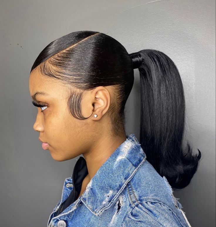 Styling Gel Ponytail Hairstyles, Gel Bolla For Black Women, Bald Braids, Stylish Ponytail, Weave Ponytail Hairstyles, Sleek Ponytail Hairstyles, Peekaboo Hair, Birthday Hairstyles, Black Ponytail Hairstyles