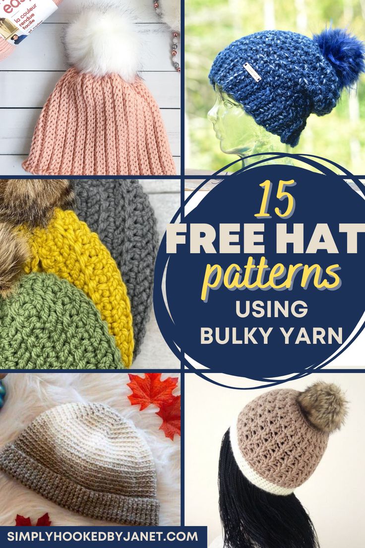 free crochet hat patterns using bulky yarn