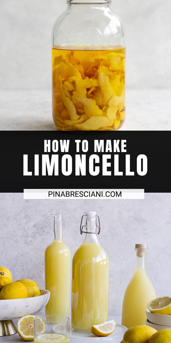 how to make limooniello in a glass jar with lemons and other ingredients