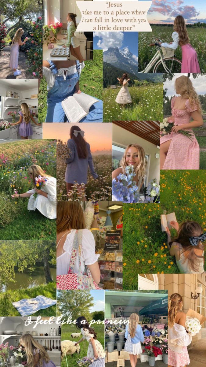 Aesthetic Farm, Cottage Core Flowers, Miss Honey, Vision Board Collage, Flowers Romantic, Farm Cottage, Cottage Core Aesthetic, Garden Girls, Peaceful Life