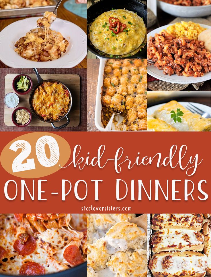 20 skillet - friendly one pot dinners that are delicious and easy to make for the whole family