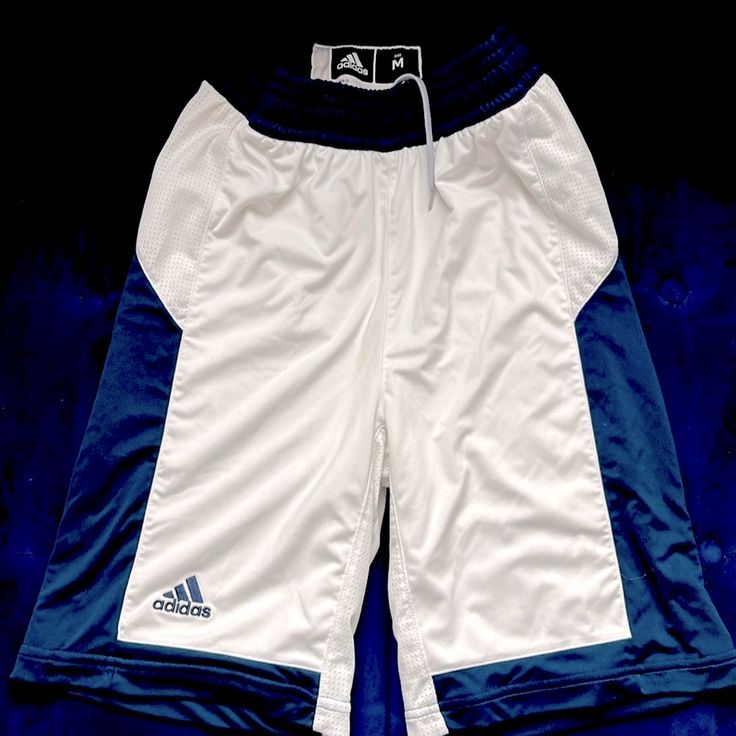 Youth Size Medium Adidas, Basketball Shorts Never Used White Three Stripes Athletic Shorts For Sports, White Three Stripes Athletic Shorts, Adidas Sporty White Athletic Shorts, White Three-stripe Sports Shorts, White Adidas Sports Shorts, White Shorts With Three Stripes, White Cotton Shorts With Three Stripes, White Three Stripes Shorts, Adidas White Sports Shorts