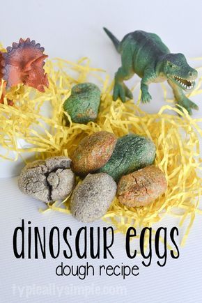 the dinosaur eggs dough recipe is ready to be eaten