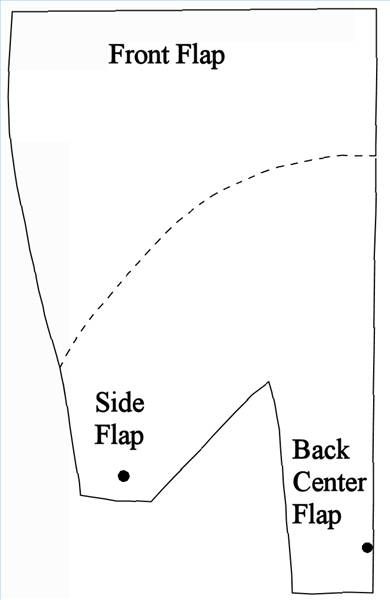 the front and back sides of a pillow