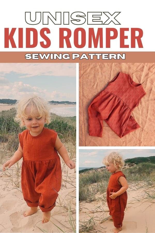 2t Sewing Patterns, Free Kids Romper Sewing Pattern, Free Child Sewing Patterns, Newborn Clothes Patterns Free, See Your Own Clothes, Easy Sewing Baby Projects, Sewing Patterns Linen, Toddler Clothes Sewing Patterns, Baby Girl Patterns Sewing