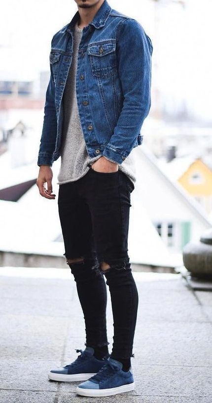 Casual Outfits Mens, Denim Jacket Outfit, Mens Casual Outfits Summer, Trendy Mens Fashion, Men Fashion Casual Shirts, Stylish Men Casual, Mens Casual Dress Outfits, Mens Fashion Inspiration, Mens Fashion Casual Outfits