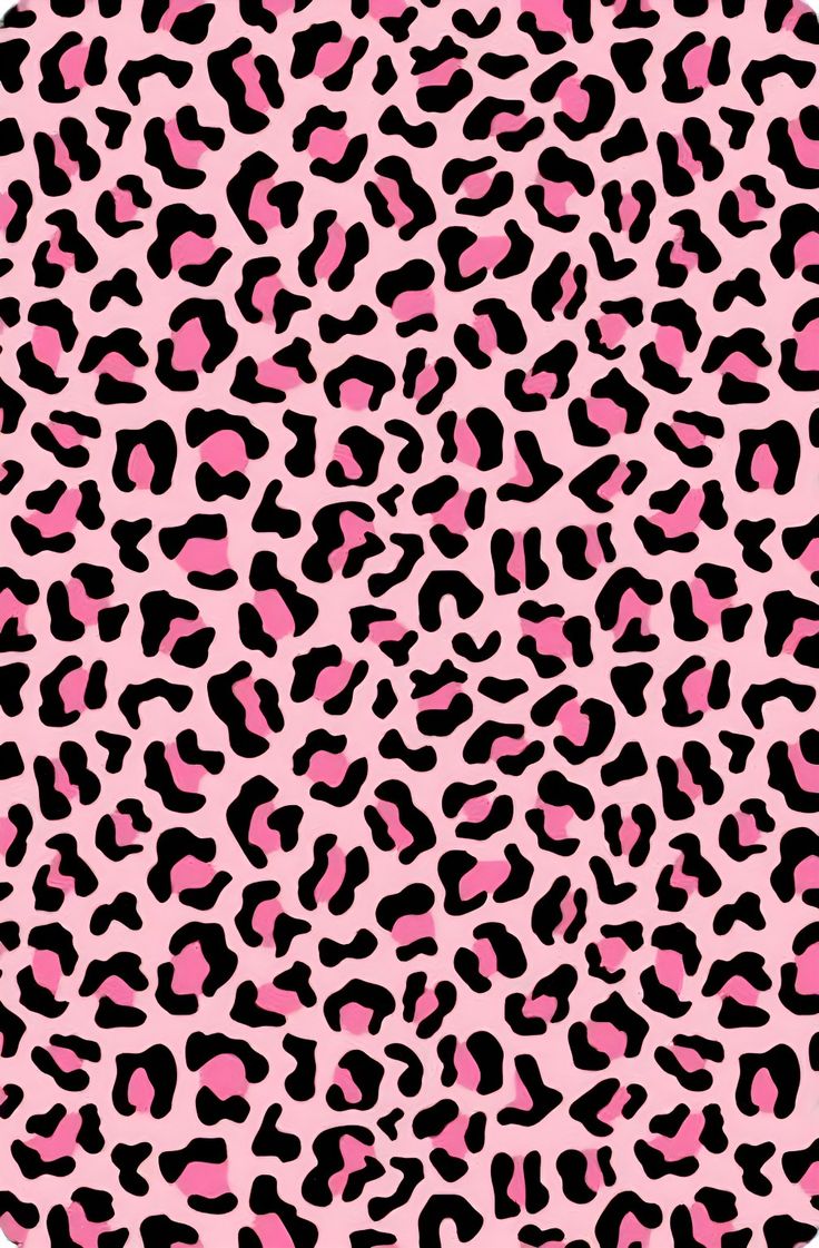 a pink and black leopard print background