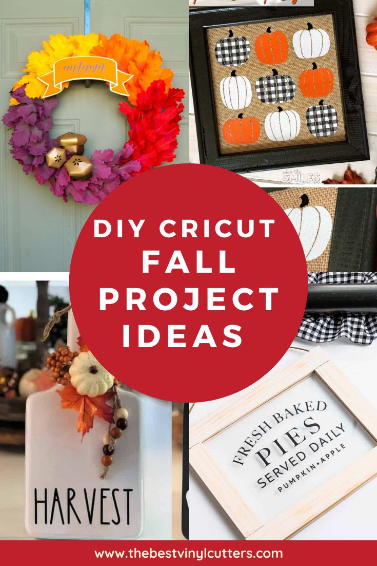 DIY Cricut Fall Project Ideas Fall Cricut Crafts, Fall Cricut Projects To Sell, Cricut Fall Projects, Fall Cricut Projects, Cricut Thanksgiving, Fall Cricut, Fall Diys, Halloween Cricut, Cameo Crafts