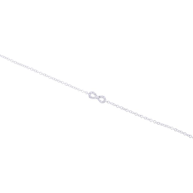 The Petite Infinity Chain Diamond bracelet is one of our most versatile chain bracelets. It has a delicate infinity symbol with 1/20 carat of bright white round diamonds and looks amazing alone or paired with your favorite bangle. Elegant Infinity Bracelet With Diamond Accents, Elegant Infinity Bracelets With Diamond Accents, Elegant Infinity Diamond Bracelet For Formal Occasions, Elegant Diamond Bracelet With Cable Chain, Minimalist Infinity Bracelet For Formal Occasions, Elegant White Gold Cable Chain Bracelet, Minimalist Infinity Bracelets For Formal Occasions, Formal White Gold Infinity Diamond Bracelet, Elegant Infinity Chain Bracelet With Adjustable Chain