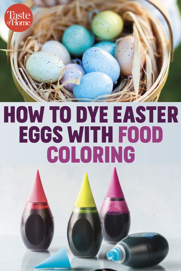 how to dye easter eggs with food coloring