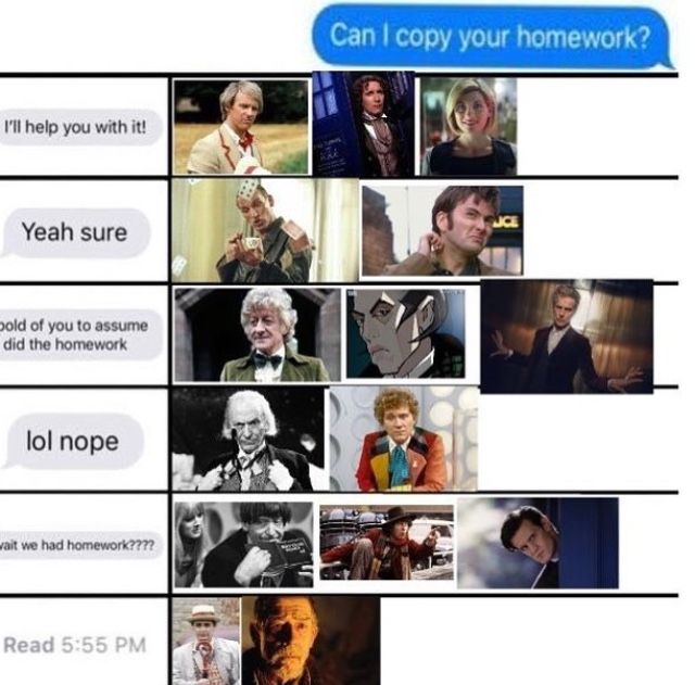 a bunch of people that are talking to each other with text bubbles above them and below the caption, can i copy your homework?