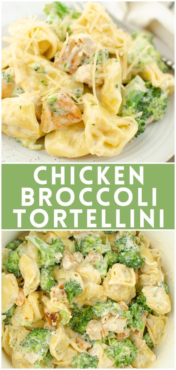 this chicken broccoli tortelli recipe is so good and easy to make