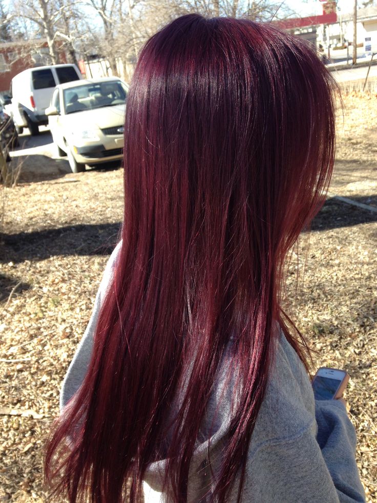 Violet And Red Hair, Violet Red Hair, Pelo Color Vino, Burgundy Hair Dye, Red Violet Hair, Wine Hair, Red Hair Inspo, Cherry Hair, Hair Color Streaks