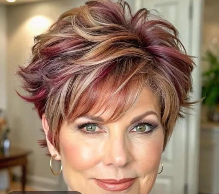 Hair Color Women, Choppy Bob Hairstyles For Fine Hair, Short Sassy Haircuts, Funky Short Hair, Short Spiky Hairstyles, Short Silver Hair, Short Hair Images, Easy Hair Cuts, Layered Haircuts For Medium Hair