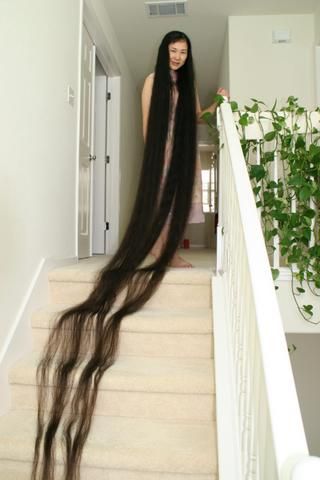 Photos: Woman With The Longest Hair | TrendySturvs Blog! Worlds Longest Hair, Longest Hair, Woman With Long Hair, Extremely Long Hair, Extra Long Hair, Rapunzel Hair, Long Hair Pictures, Really Long Hair, Grow Long Hair