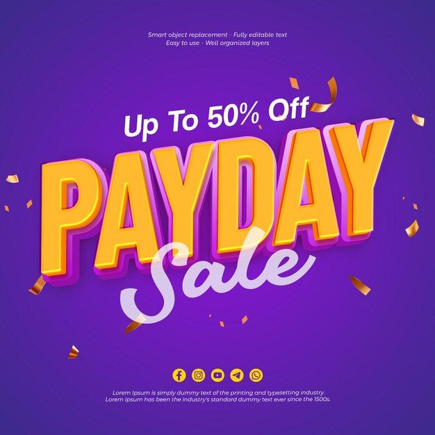 the up to 50 % off payday sale is on and it's here