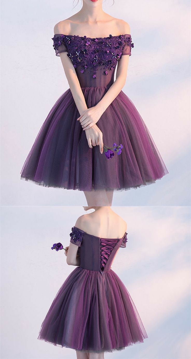 Purple Masquerade Dress Short, Purple Prom Dresses Short, Purple Prom Dress Short, Dresses Short Party, Purple Prom Dresses, Short Party Dresses, Purple Prom, Dresses Purple, 파티 드레스