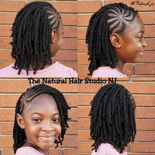 Weaving Styles For Short Natural Hair, Cute Cornrows Hairstyles, Weaving Styles For Natural Hair, Hairstyles With Your Natural Hair, Natural Twist Hairstyles For Kids, Twisties Hairstyles, Twist Styles For Kids, Twist Braids Hairstyles Natural Hair, Natural Twist Styles