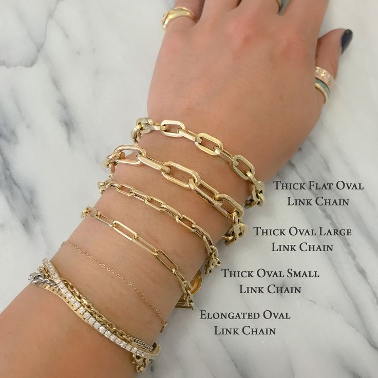 "This Italian handcrafted chain link bracelet is completely composed of 14K solid gold and is uniquely made with a semi-hollow interior for comfortable everyday wear that will not dent . ♦ Total Length: your choice of 6.5, 7, 7.5, 8 or 8.5 inches ♦ Link Dimensions: approximately 4mm (w) x 9.75mm (l) x 1.15mm thick ♦ Weight: 5.2 grams of 14K solid gold in the 7\" option ♦ Metal Finish: High Shine Polish ♦ This design is available in Rose, White and Yellow 14K Gold ♦ This item is proudly finished Chain Layering, Gold Bracelet Simple, Italian Chain, Crystal Butterfly, Gold Diy, Solid Gold Chains, White Gold Chains, Gold Bracelets, Gold Monogram