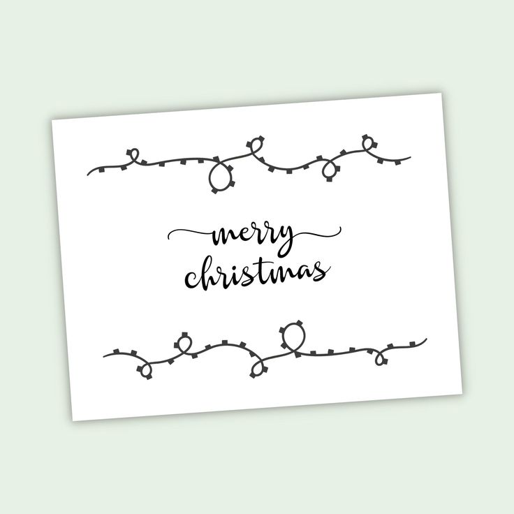 a christmas card with the words merry christmas written in cursive writing on it