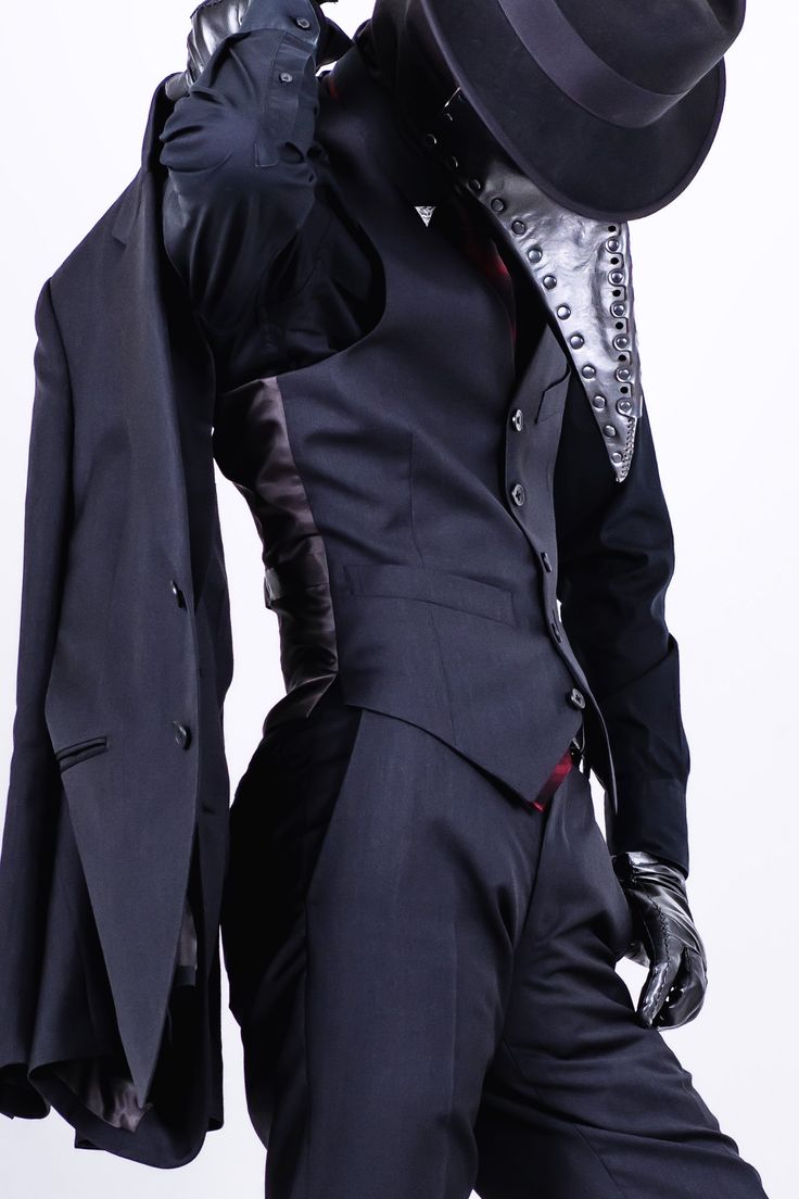 1 May, Plague Doctor, Dynamic Poses, Black Suit, Male Poses, Swaggy Outfits, Pose Reference Photo, Character Outfits, Look Cool