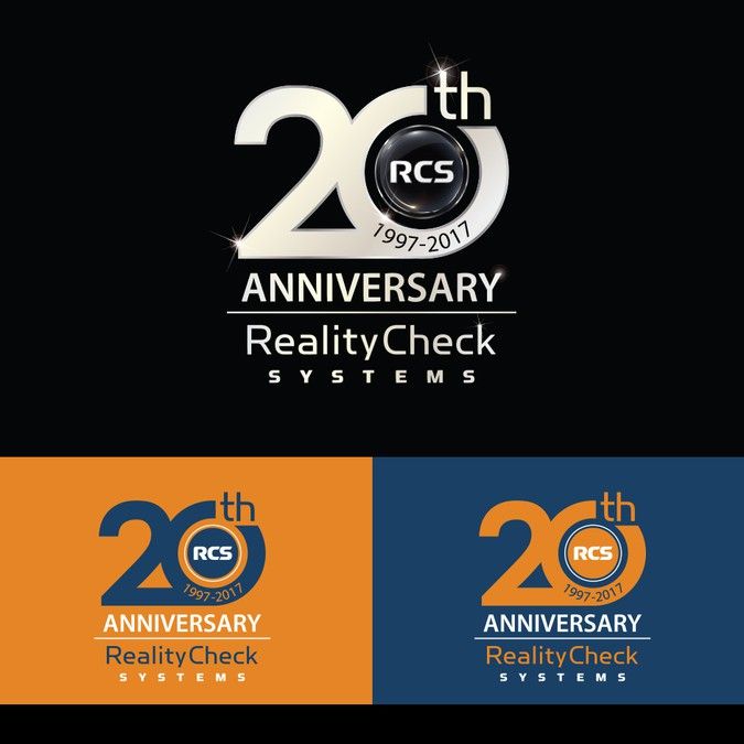 the 20th anniversary logo for realtycheck's 20th anniversary program, which features 20 years of realtycheck