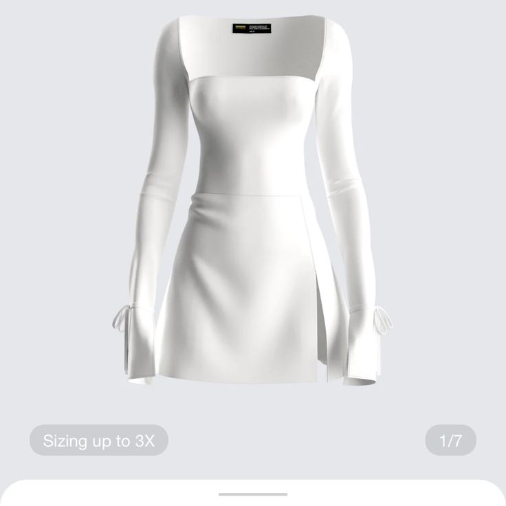 Brand New Condition, Never Worn Ivory Mini Dress, Fashion Staples, Diy Vetement, White Long Sleeve Dress, Grad Dresses, Be The One, Glam Dresses, Fancy Outfits, Girl Next Door