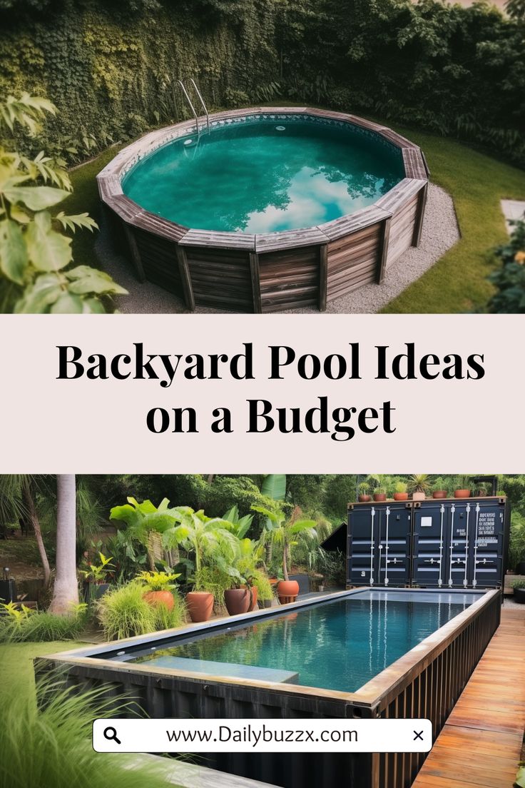 backyard pool ideas on a budget that are easy and cheap to do in the back yard