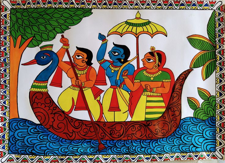 Phad painting or phad is a style religious scroll painting and folk painting, practiced in Rajasthan state of India. This style of painting is traditionally done on a long piece of cloth or canvas, known as phad. Painting On Rajasthan, Folk Art Of India Paintings, Wall Painting Madhubani, Phad Painting Rajasthan Motifs, Folk Paintings Of India, Phad Painting Easy, Phad Painting Motifs, Pattachitra Art Paintings, Phad Art Paintings