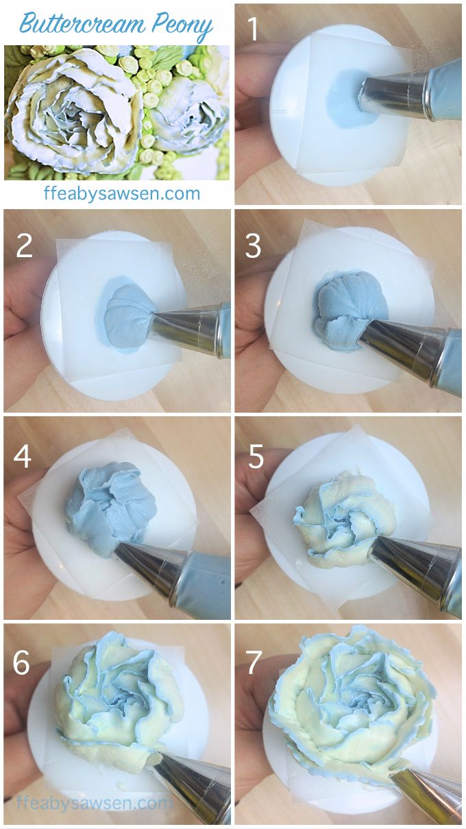 how to make a flower out of whipped cream