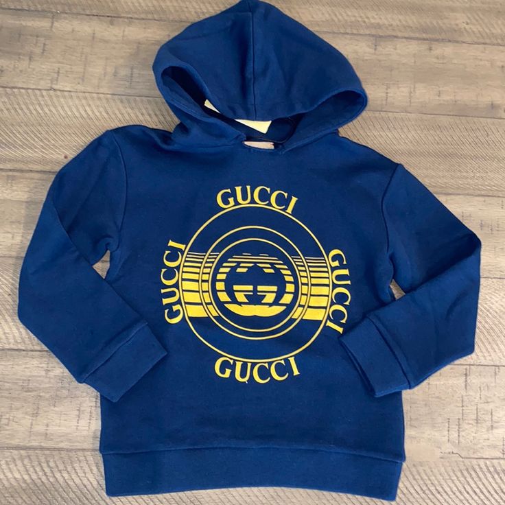 Gucci Hooded Logo Sweater Toddler Size 3 Good Condition Felted Cotton Jersey Fits 3t/4t Gucci Cotton Sweatshirt With Drawstring Hood, Gucci Cotton Hoodie Sweatshirt, Gucci Cotton Hoodie With Drawstring Hood, Gucci Sweatshirt With Drawstring Hood For Fall, Gucci Hooded Sweatshirt With Ribbed Cuffs, Gucci Cotton Hoodie, Gucci Cotton Hooded Hoodie, Gucci Cotton Hoodie With Ribbed Cuffs, Gucci Cotton Hoodie For Winter