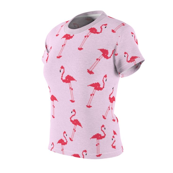 Be a flamingo in a flock full of pigeons. With this cute pink 8-bit flamingo printed tee, you will definitely be able to stand out in a crowd. This fluorescent pink bird-covered tee can be worn on all kinds of occasions: to go to school, while hanging out with friends, or even to sleep in as pajamas. These flamingos know no limits. Product Details Regular Fit T-Shirt Round neck Short sleeves Flamingo print About Me Medium Fabric (0 oz/yd² (170 g/m²)) Tagless Runs true to size 100% Polyester XS S Be A Flamingo, Go To School, Pink Bird, Fitted Shirt, Flamingo Print, 8 Bit, Printed Tees, To Sleep, Cute Pink