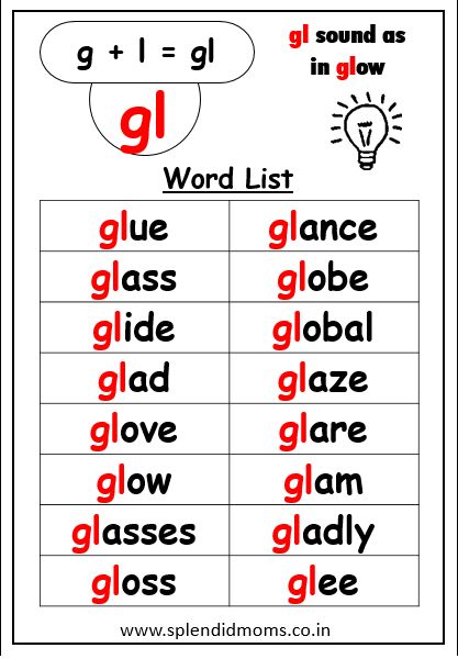 an english worksheet with the words g and l in red on white background