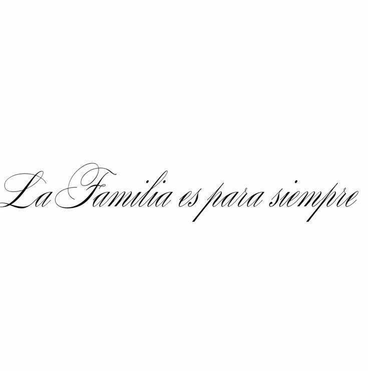 the words la familia de papaa simplee are written in black ink