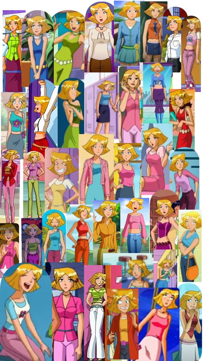 many different pictures of women in dresses and haircuts, all with blonde hair